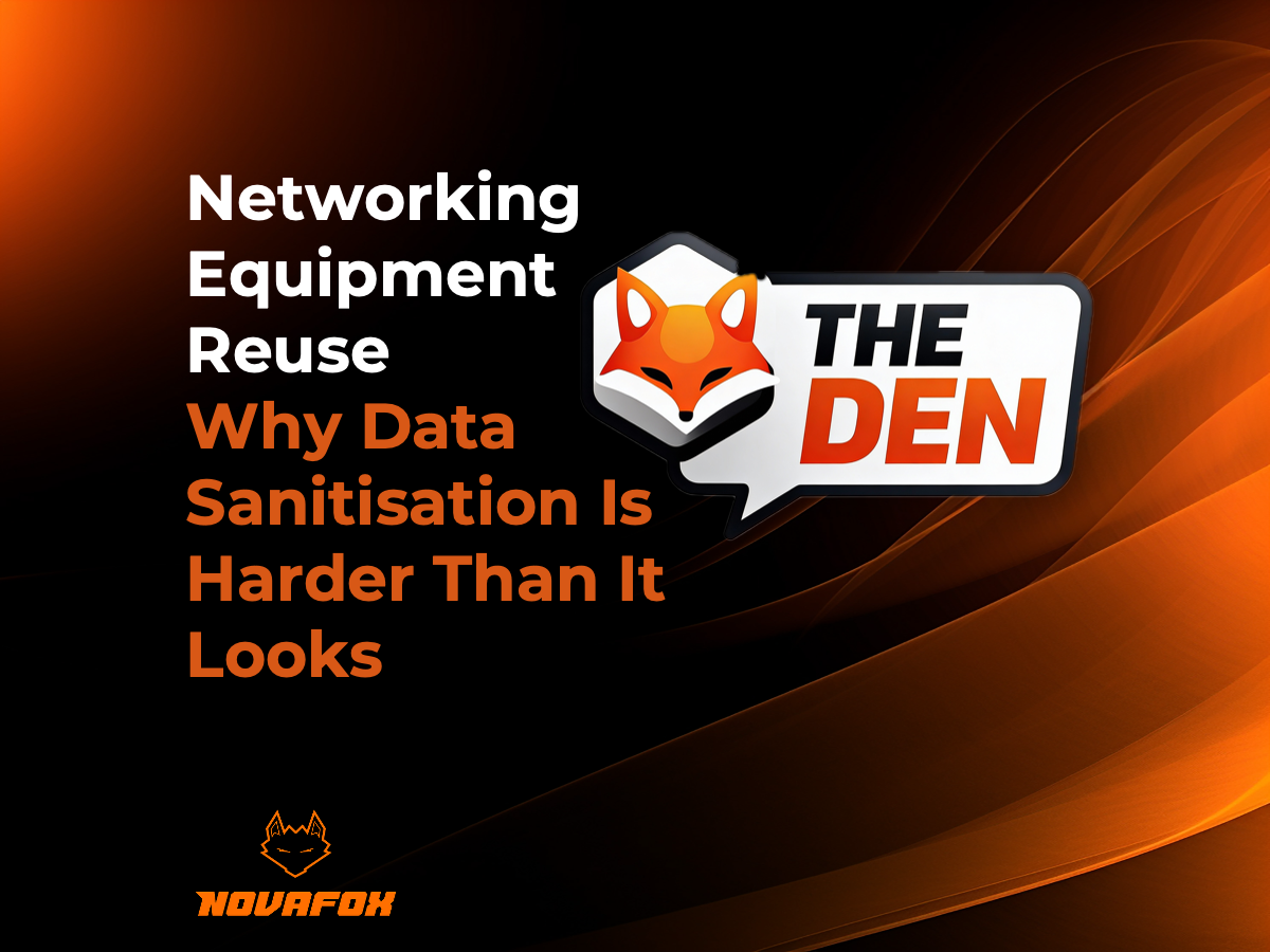 The Den: Networking Equipment Reuse – Why Data Sanitisation Is Harder Than It Looks